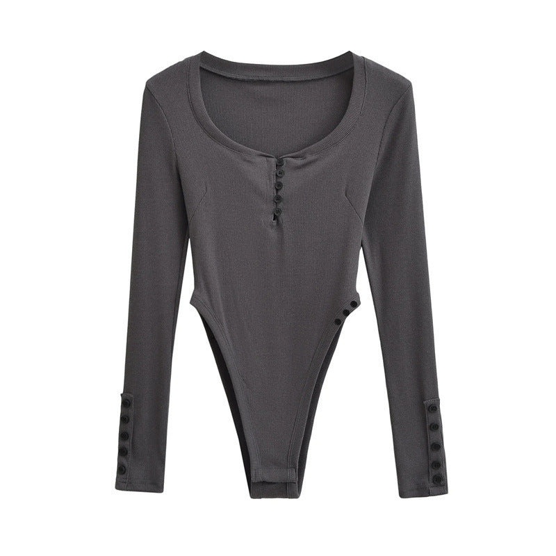Combinaison à manches longues pour fille sexy, style spécial, moulante, été