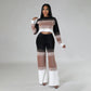 Tenue taille haute Pantalon droit Costume deux pièces