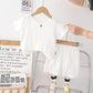 Children's Round Neck Short Sleeve Suit For Girls