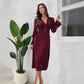Autumn Casual V-Neck Shirt Dress
