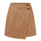 Women's Autumn And Winter Suede Irregular Skirt