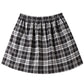 Plaid Fart Curtain Fake Hem Sweater Base Skirt Inner Wear