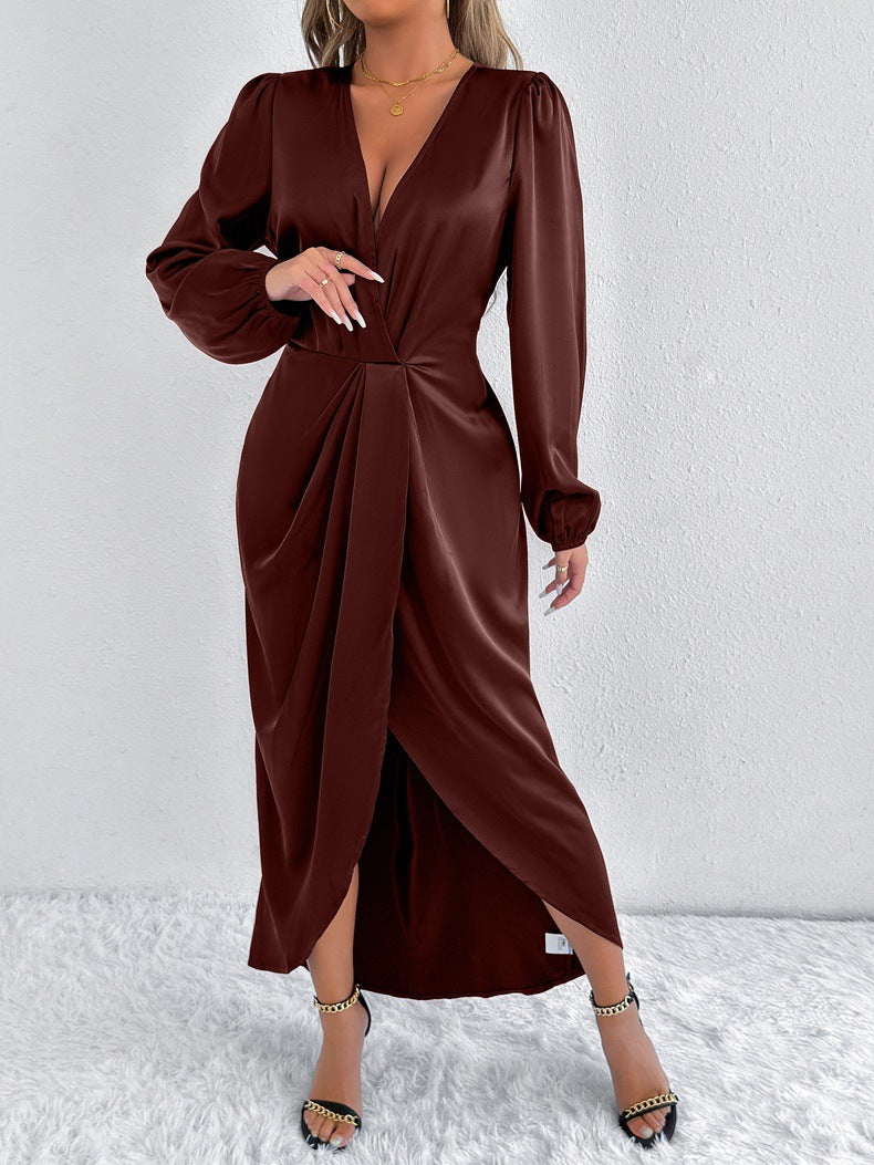 Satin Style Dress High-grade