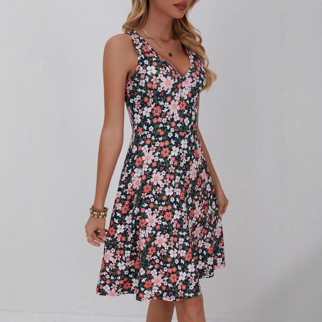 Robe de plage ajustée avec gilet à col en V