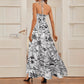 Ladies' Fashion Floral Spaghetti Strap Dress