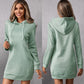 Women's Loose Casual Solid Color Mid-length Hooded Sweater