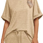 Casual Suit Oversized Short Sleeve T-shirt Drawstring Shorts Casual Wear Sportswear