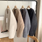 V-Neck Zipper Lamb Fleece Warm Short Coat