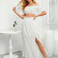 Women's Off-shoulder Short-sleeved Top With Lace Lining