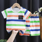 Ensemble à manches courtes pour enfant en pur coton