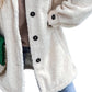 Women's Single Breasted Lapel Cardigan Warm Sweater