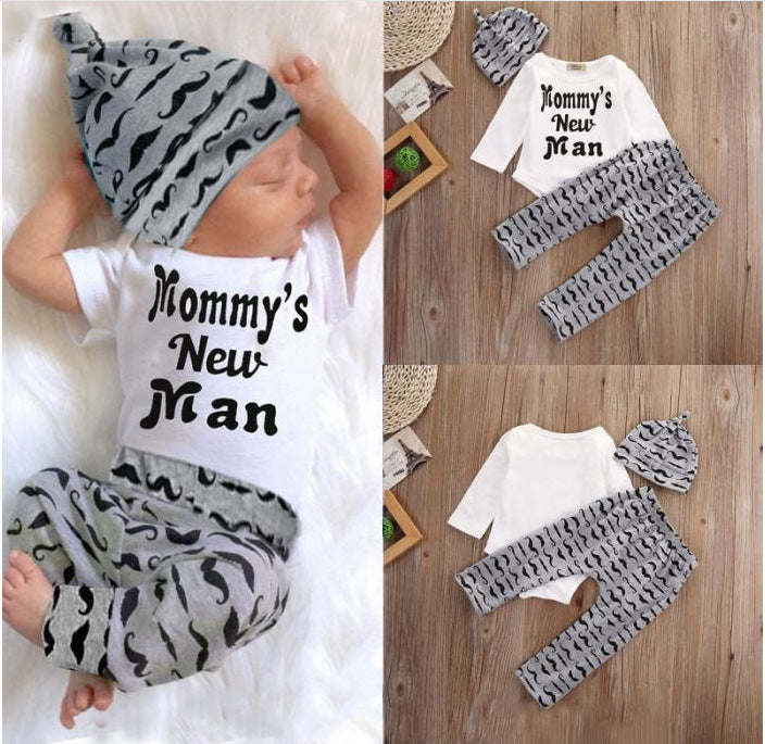 Nouveau costume trois pièces à manches longues pour bébé