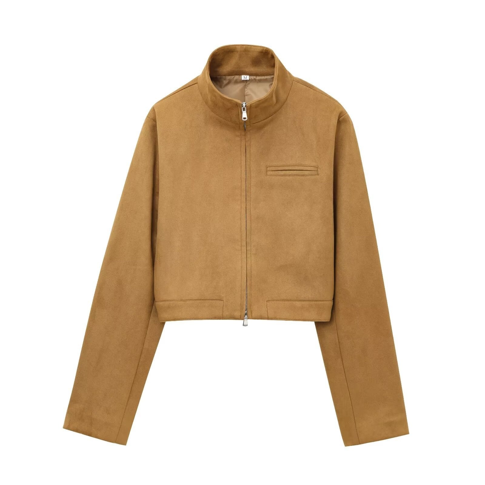 Suede Texture Effect Coat Beauty Clothing