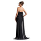 Elegant Solid-color Sexy Strapless Bodycon Floor-length Evening Gown For Women