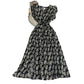 V-neck Dress With A Clever Strategically Designed Silhouette