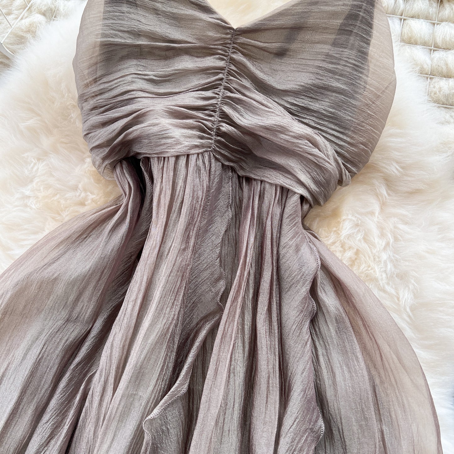 Travel Holiday Style Bandeau Sling Long Dress