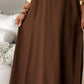 Solid Color And V-neck Sling CasualDress