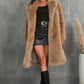 Thickened Long Section Suit Collar Mid-length Plush Fur Coat
