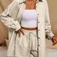 Tatting Cardigan With Shorts Fashion Casual Women's Suit