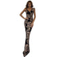 Robe de soirée longue et fine, style sirène, à paillettes, pour femme