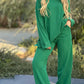 New Fashion Casual Suit Solid Color Long Sleeve Wide Leg