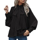 Fashion Bowknot Women's Clothing Loose All-matching Top