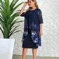 Women's Knitted Lace Cloak Dress