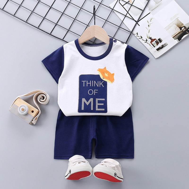 Costume à manches courtes pour enfants, beaux vêtements pour garçons