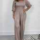 Women's Comfortable Elastic Waist Jumpsuit