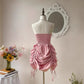 Dreamy Romantic Strapless Dress With A Large Bow And Adjustable Fit