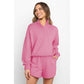 Combinaison de sport ample de couleur unie pour femmes, tenue de yoga