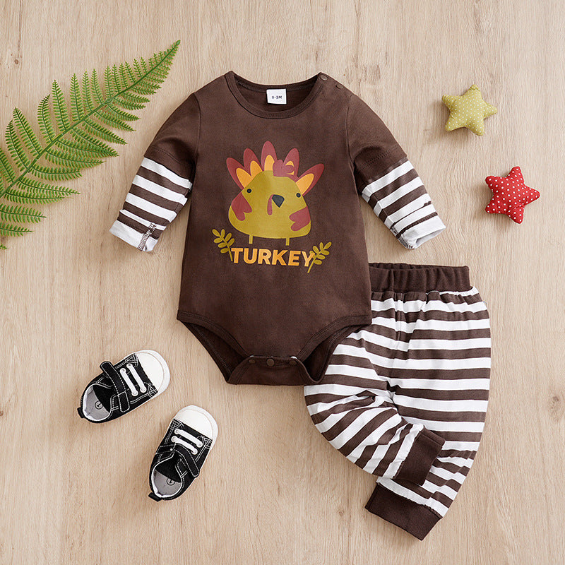 Combinaisons pour bébés et nourrissons d'un an, vêtements de printemps pour enfants, deux pièces