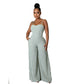 Elegant, Commuter-friendly High-waisted Milk Silk Pants Relaxed-fit Jumpsuit