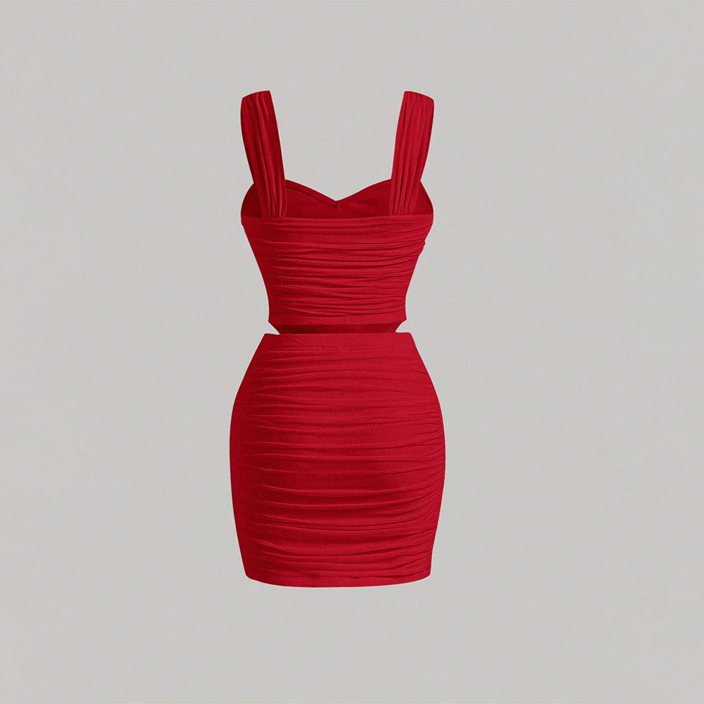 Women's Slim-fit Tank Top And Pencil Skirt Two-piece Set