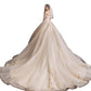 Haut tube d'été de mariée avec jupe traînante style Mori