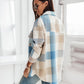 Women's Fashionable Color Plaid Shirt