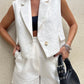 Women's Fashion Casual Solid Color Vest Vest Shorts Set