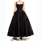 Robe à ourlet large de couleur unie pour femme
