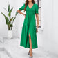 Holiday Casual Style High Waist Beveled Dress Women's Clothing