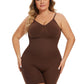 Simple Waist Fitted Belly Contracting And Hip Lifting Exposed Back Beauty Back Boxer Jumpsuit