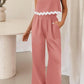 Cotton And Linen Casual Sleeveless Vest Women's Pants Two-piece Set