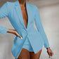 Solid Color Women's Solid Color Suit Collar Jacket