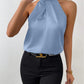 Women's Satin Halter Sleeveless Vest