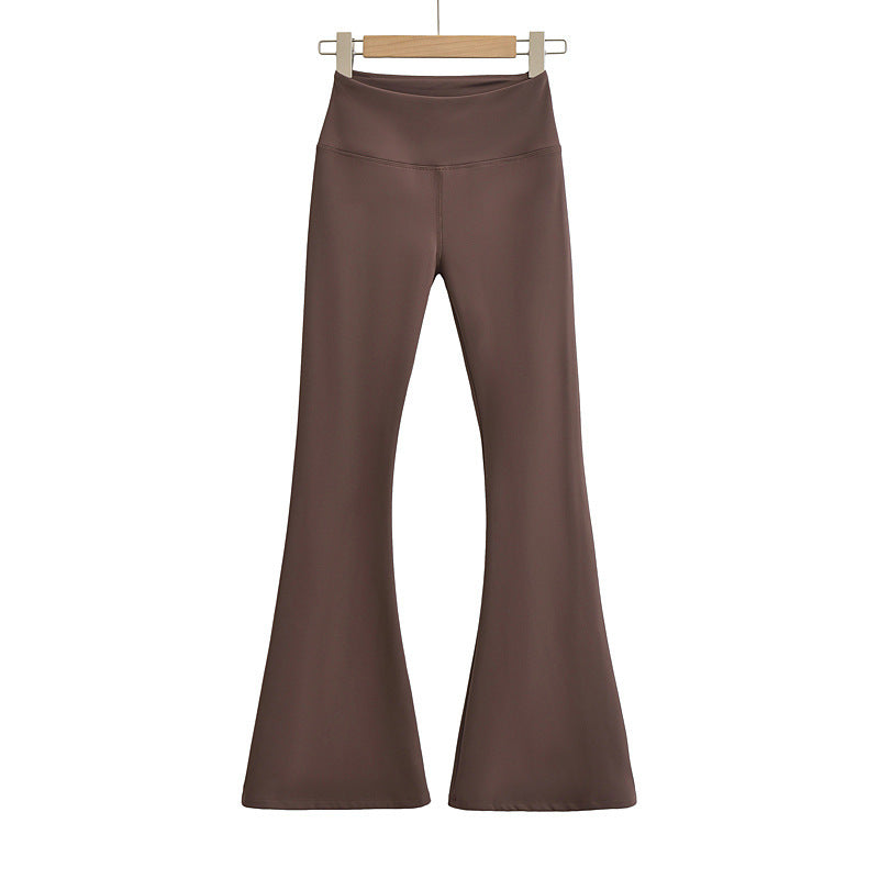 Thickened Sanded Fabric Yoga Bell-bottom Pants Women