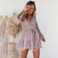 Women's Floral Waist Dress Women's Outer Wear
