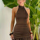 Off-the-shoulder Sexy Figure-hugging High-end Womens Skirt
