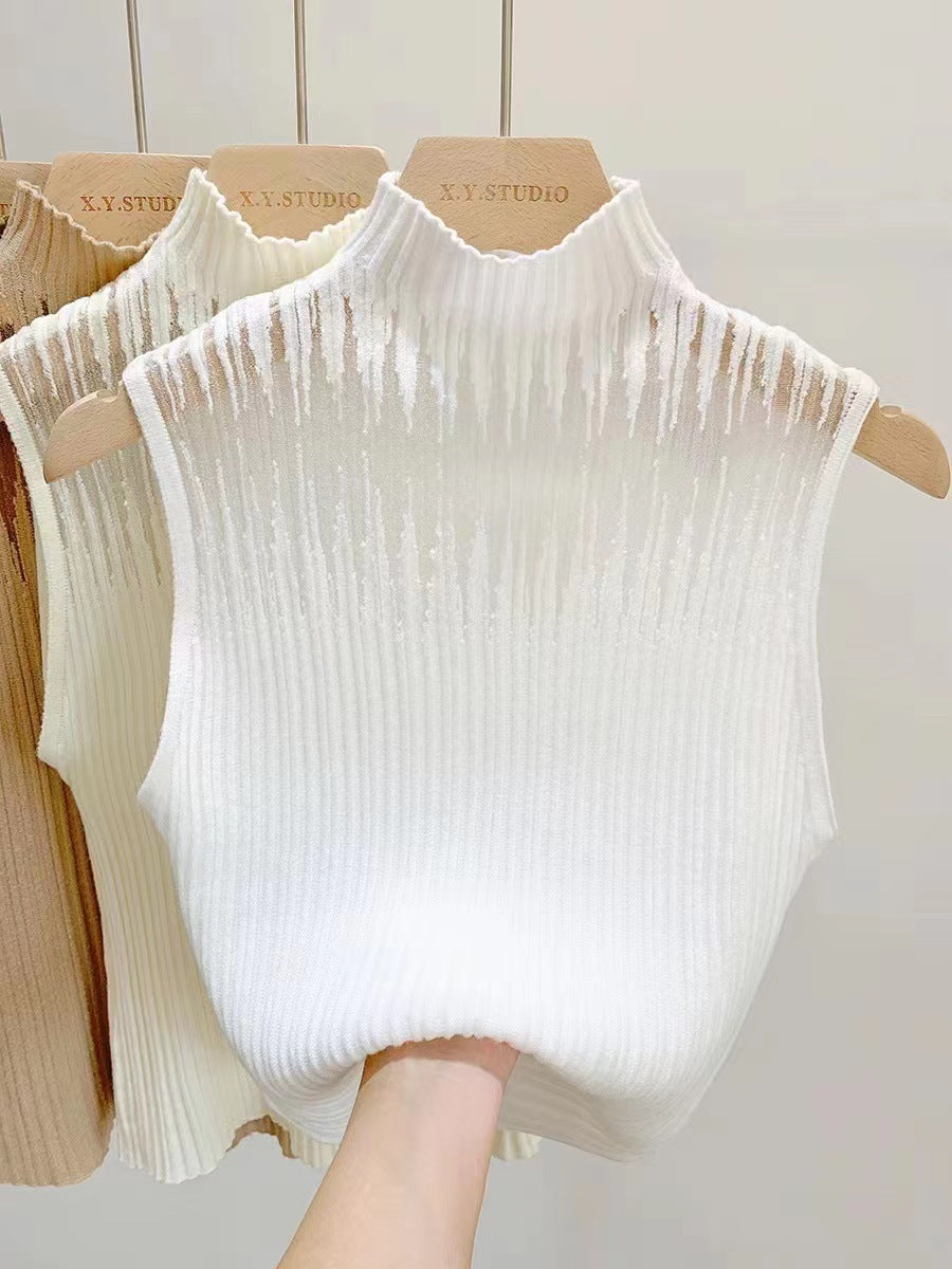 New Slim Slim Sleeveless Sweater