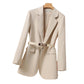 Veste de costume tube droite pour femme