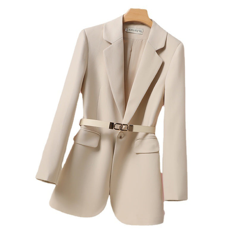Veste de costume tube droite pour femme