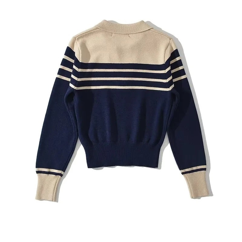 Pull en tricot à manches longues pour femme